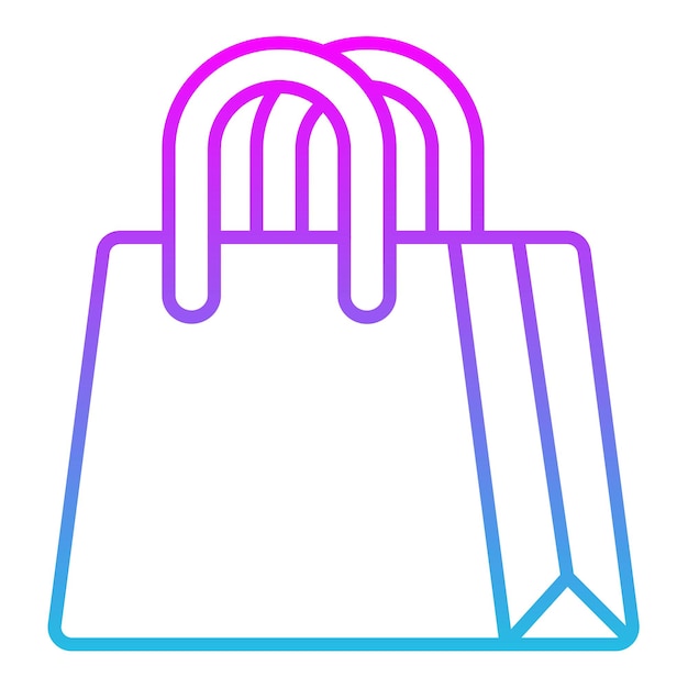 una bolsa azul y rosa con un mango azul y rosa