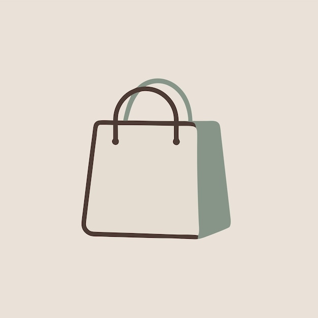 una bolsa blanca con un mango que dice bolsa