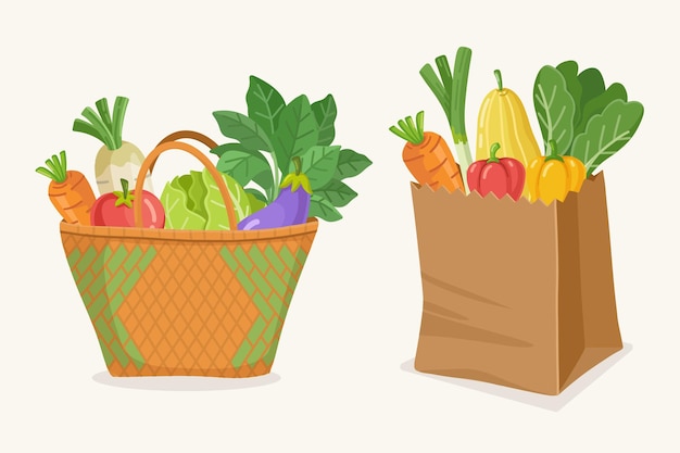 bolsa de comestibles para verduras