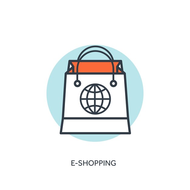 Bolsa de compras con forro plano Tienda en línea