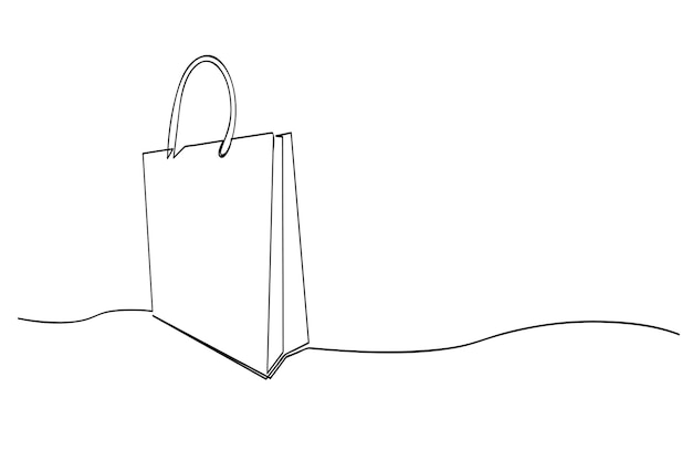 Bolsa de compras line art tioss 02 02a