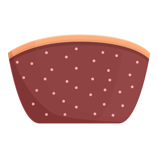 Bolsa cosmética cremallera icono dibujos animados vector Estuche maquillaje Bolsa pequeña