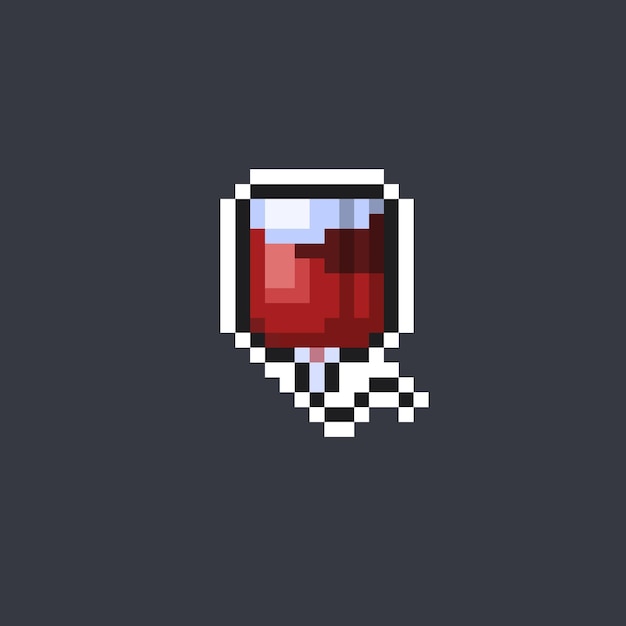 bolsa de sangre en estilo pixel art