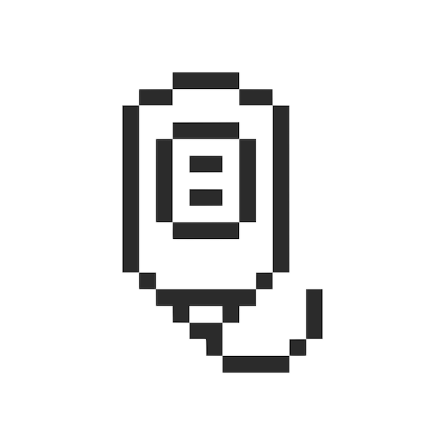 bolsa de sangre pixel art médico