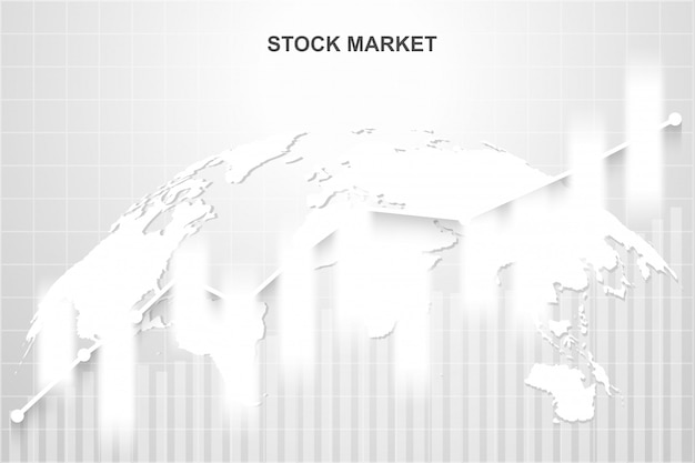 Bolsa de valores e intercambio de mundo.