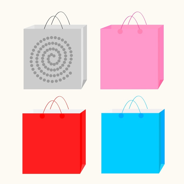 Vector bolsas de colores