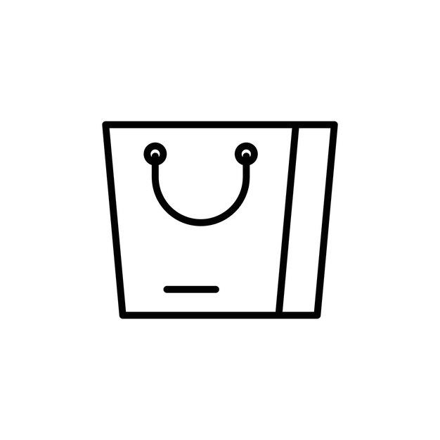 Bolsas de compras icono ideal para el comercio electrónico y minorista