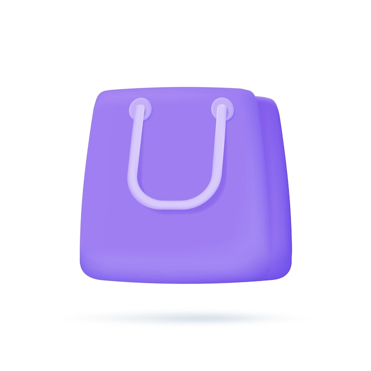 Vector bolsas de compras llenas de vales para ofrecer a los clientes descuentos especiales ilustración 3d