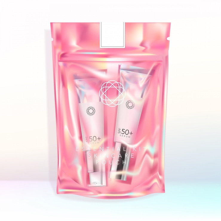 Bolsita con cierre holográfico iridiscente Bolsita Comida Snack Baño Bomba Fizzers Sal Cosméticos Cuidado de la piel Papelería de regalo Aromaterapia Accesorio de moda Empaque de moda elegante