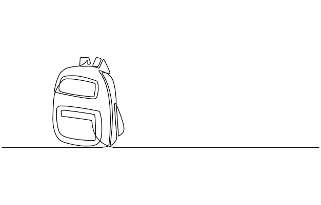 Bolso escolar para estudiante de jardín de infantes Concepto de educación de regreso a la escuela Ilustración vectorial