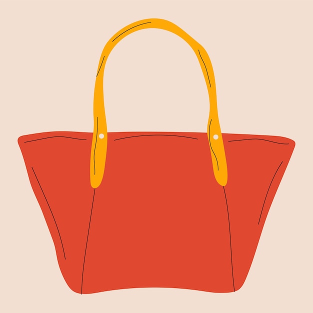 Bolso de moda para mujer. Dama accesorios vector ilustración plana
