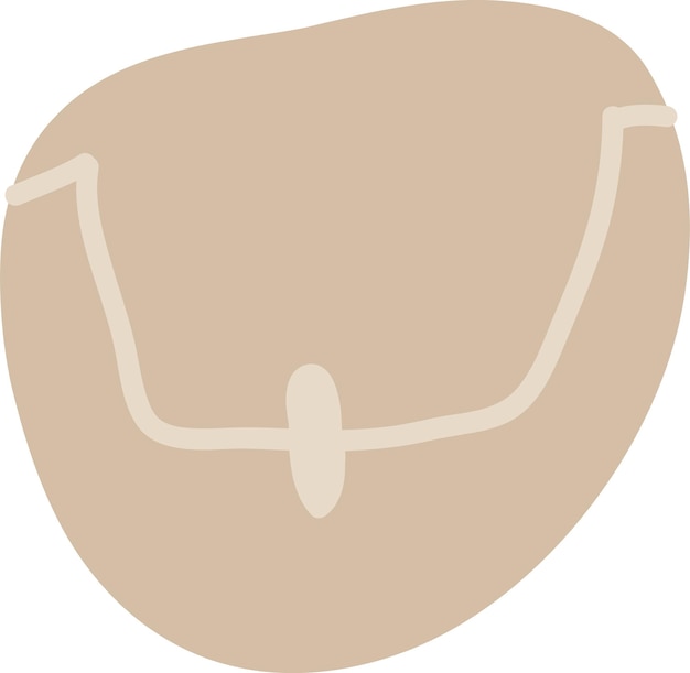 Bolso de mujer dibujado a mano