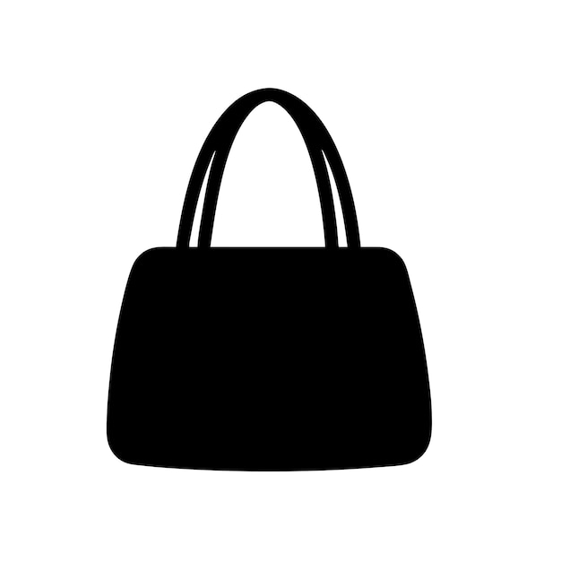 un bolso negro con un mango negro y una bolsa negra