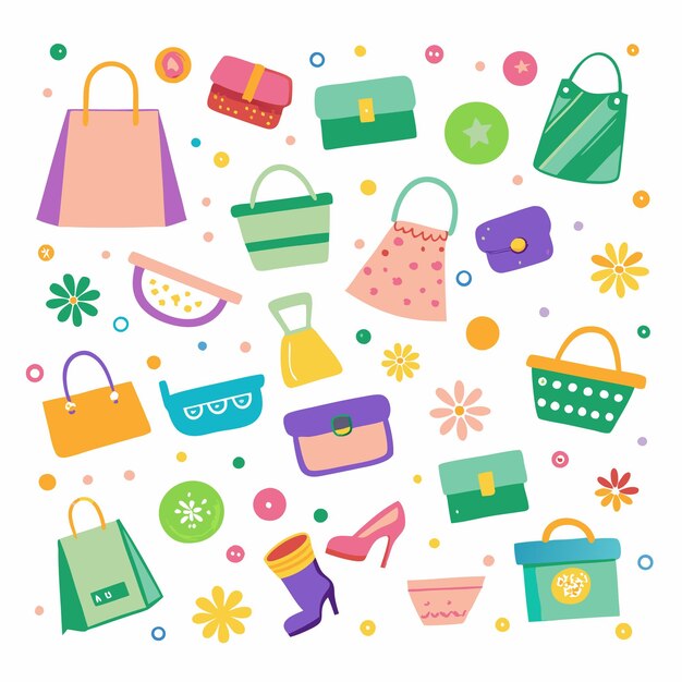 Bolsos y accesorios coloridos muestran las tendencias de la moda