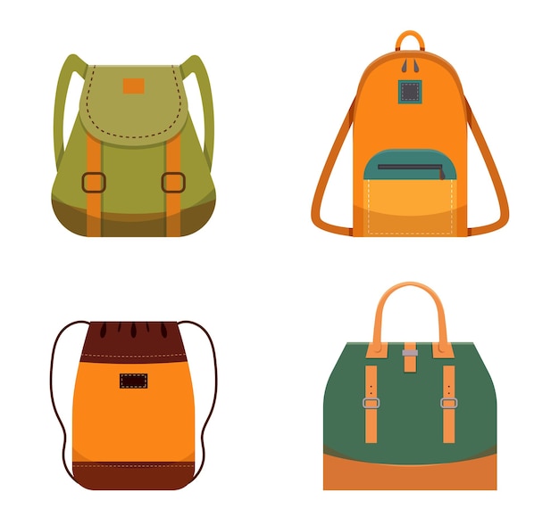 Bolsos casuales de cuero para mujer, mochilas de moda para el trabajo, la  escuela o los viajes, accesorios turísticos modernos de diferentes tipos.