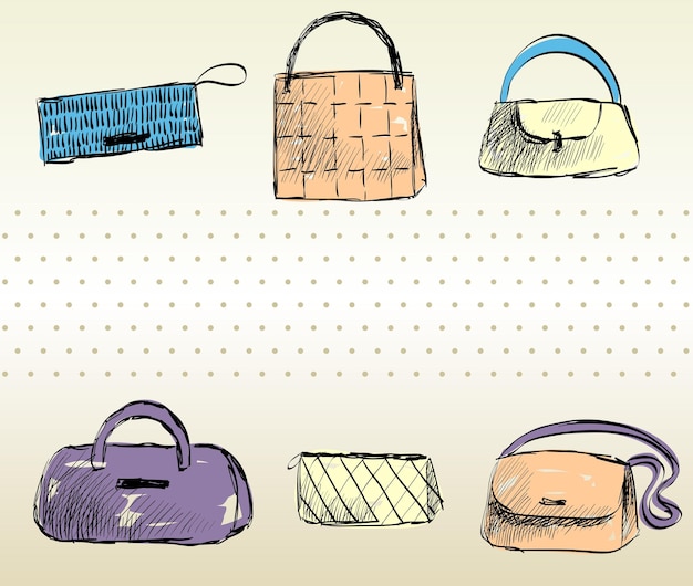 Vector bolsos de moda