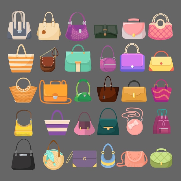 Vector bolsos para mujer