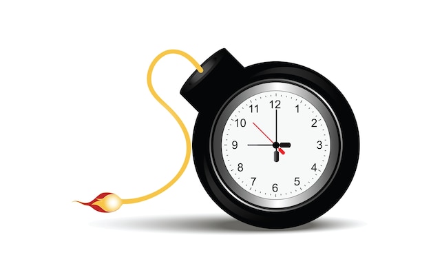 Bomba ardiente con temporizador de reloj