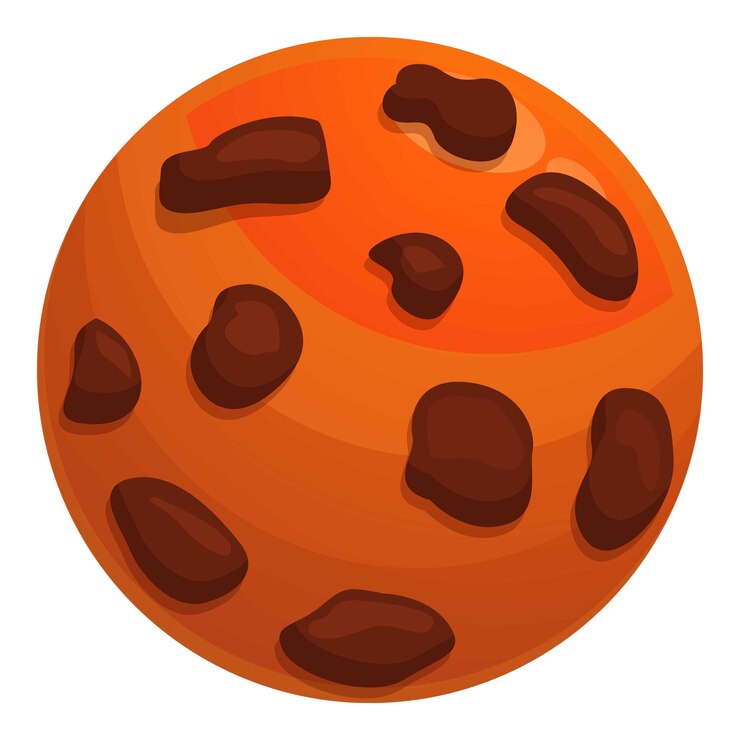 Vector bombas de nueces de leche icono de cacao vector de dibujos animados postre de dulces