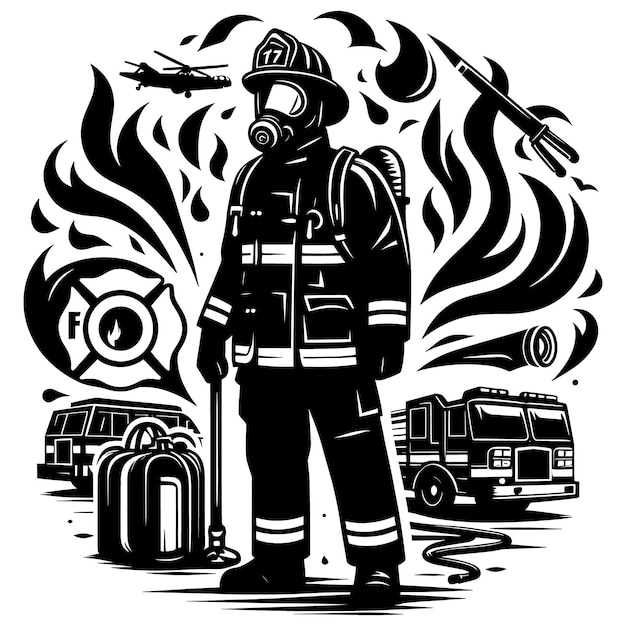 Bomber svg filefire fighter cricut amp silhouette filefirst responder svggift para el padre del fuego