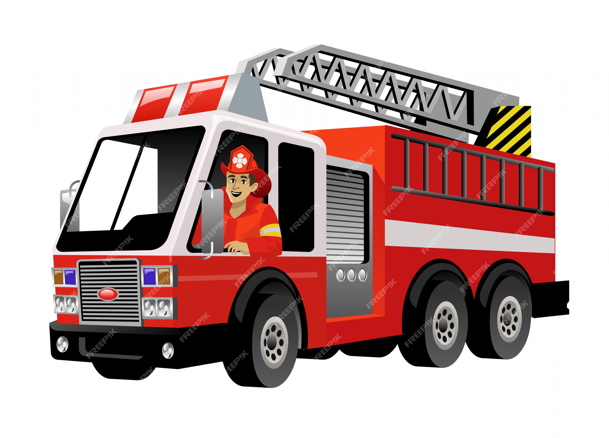 camión de bomberos | Vector Premium