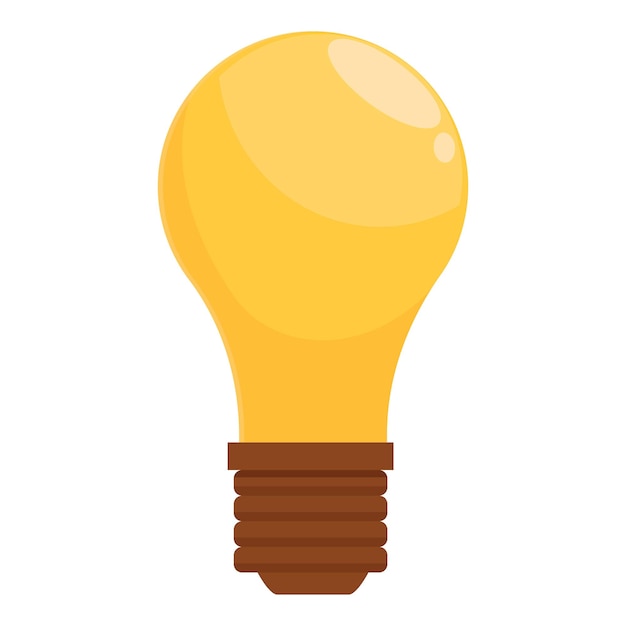 Una bombilla amarilla que brilla brillantemente representa las ideas