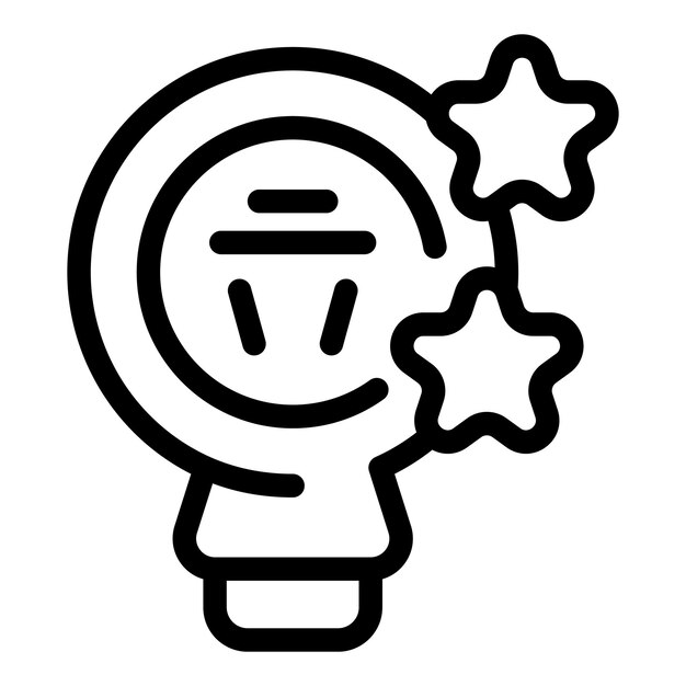 La bombilla está siendo galardonada con tres estrellas por su idea creativa e innovadora