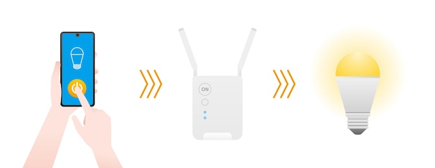 Bombilla No1 que se puede operar desde un teléfono inteligente con IoT