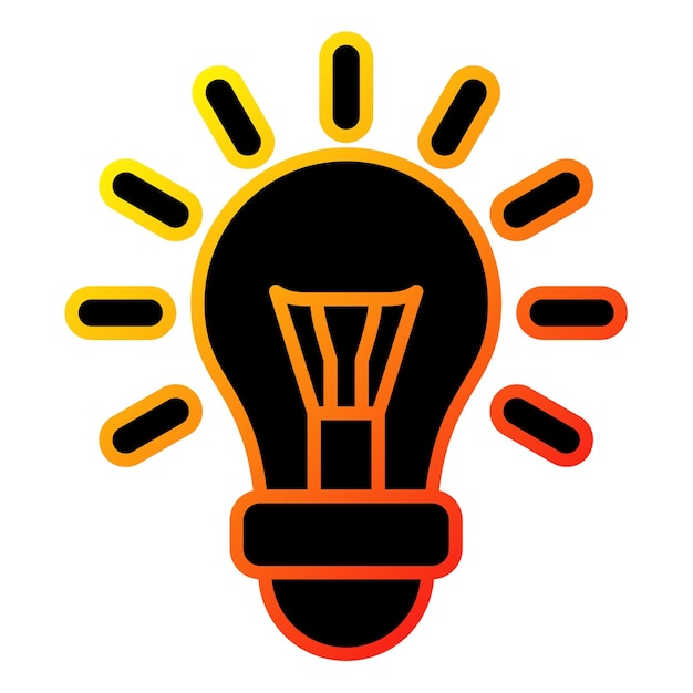 una bombilla con la palabra luz en ella