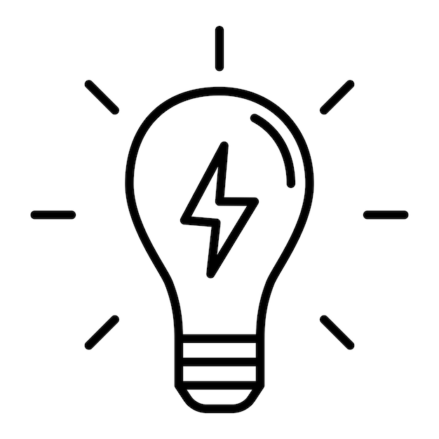 Bombilla signo símbolo vector glifo color icono