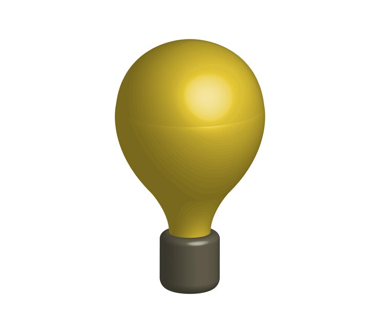 Vector bombilla tridimensional