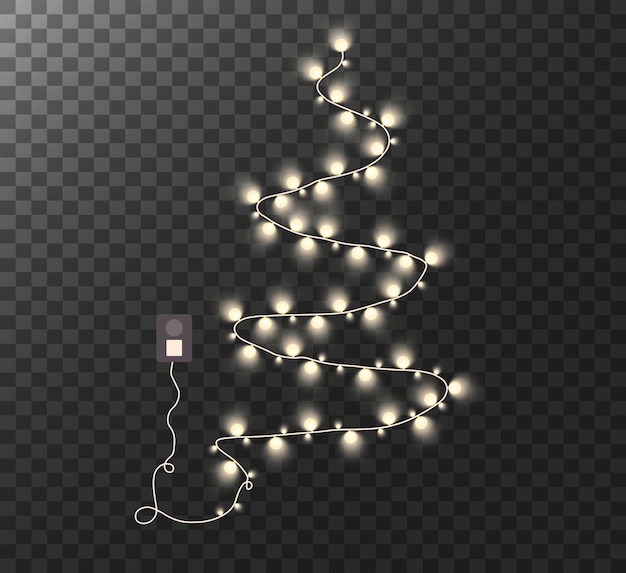 Bombillas de luz de cuerda de guirnaldas de Navidad