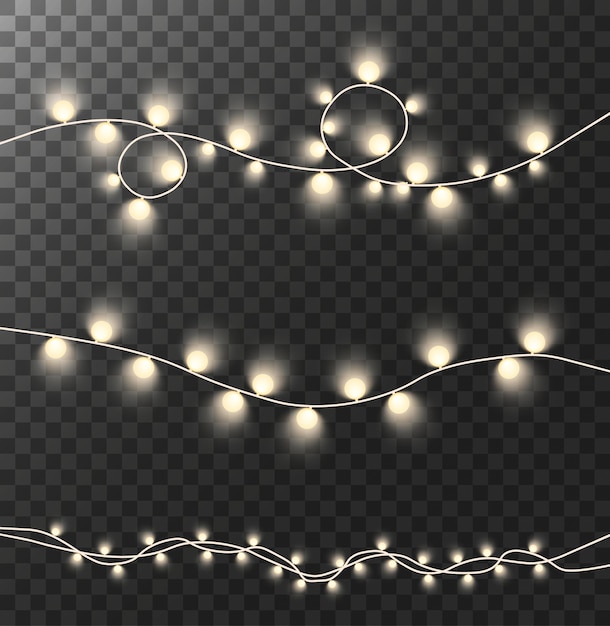 Bombillas de luz de cuerda de guirnaldas de Navidad