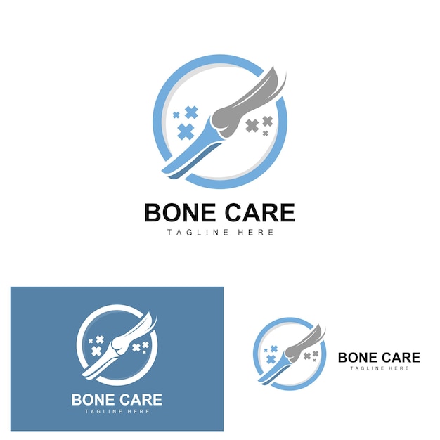 Bone Care Logo Diseño de vectores de salud corporal para Bone Health Pharmacy Hospital Health Product Brand