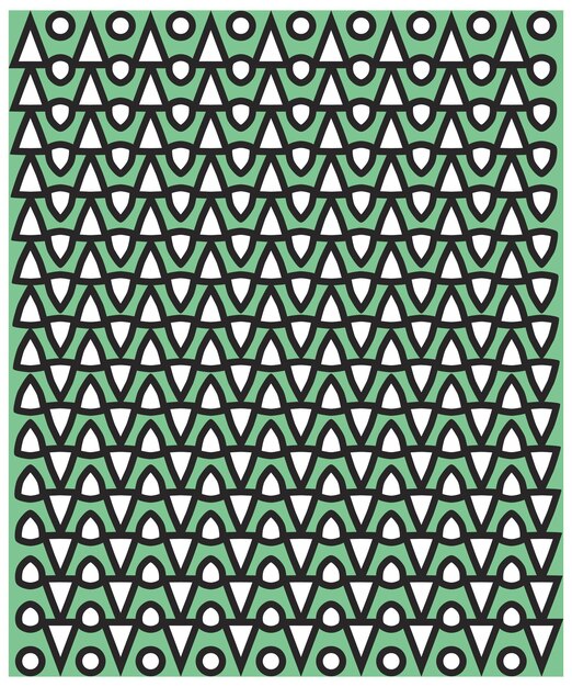 Bonita colocación de impresión geométrica abstracta con impresión vectorial de fondo negro de color monocromático
