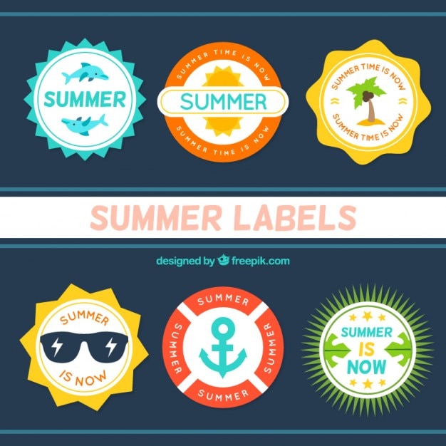 Bonitas insignias de verano