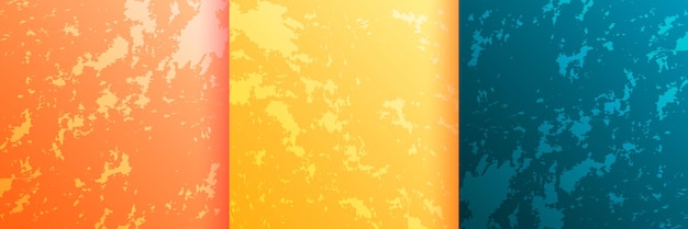 Bonito conjunto de fondo de patrón abstracto de tres
