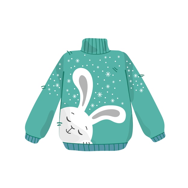 Bonito conjunto de suéteres de punto cálidos de invierno suéteres navideños con decoraciones festivas de invierno