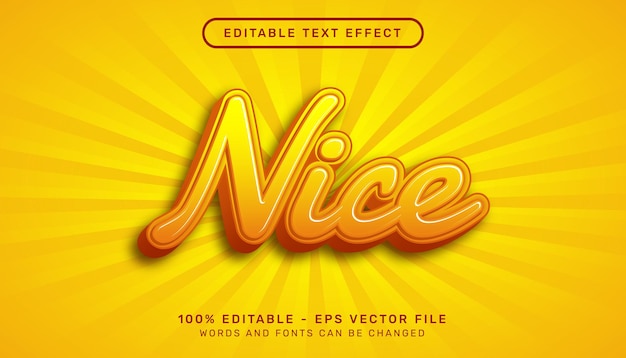 bonito efecto de texto 3d y efecto de texto editable