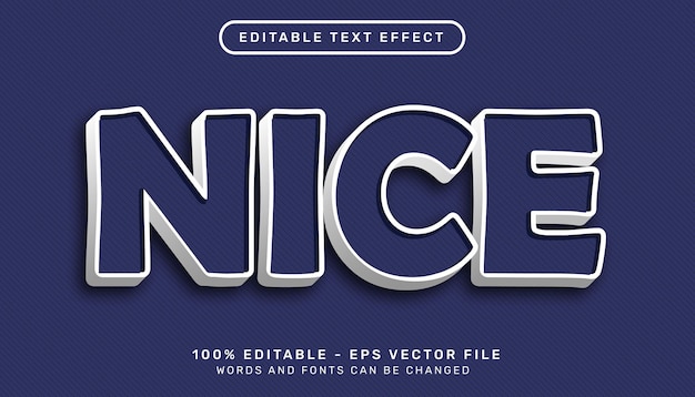 bonito efecto de texto 3d y efecto de texto editable