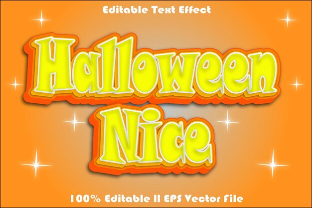 Bonito efecto de texto editable de Halloween