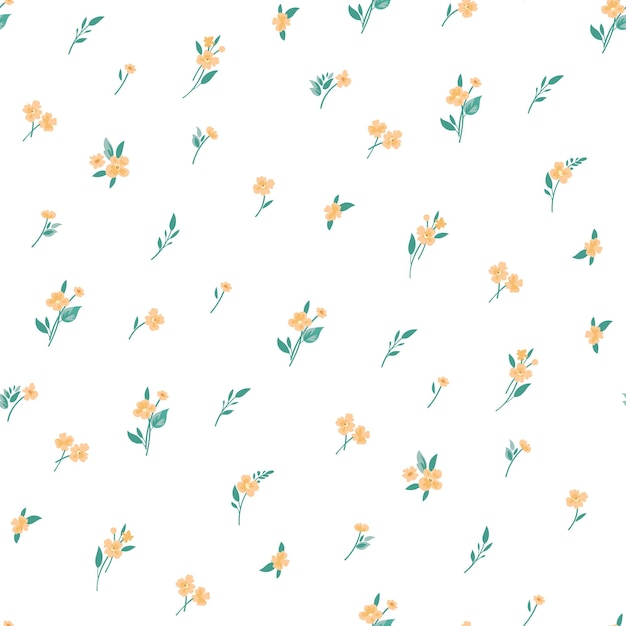 Bonito fondo transparente de verano con pequeñas flores.