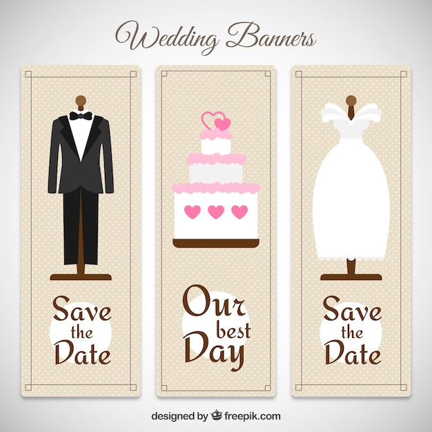 Bonitos banners de boda