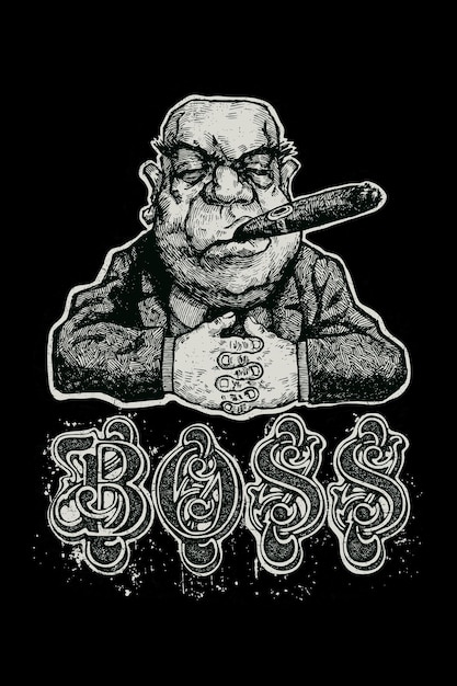 Vector boos camiseta diseño ilustrador vector