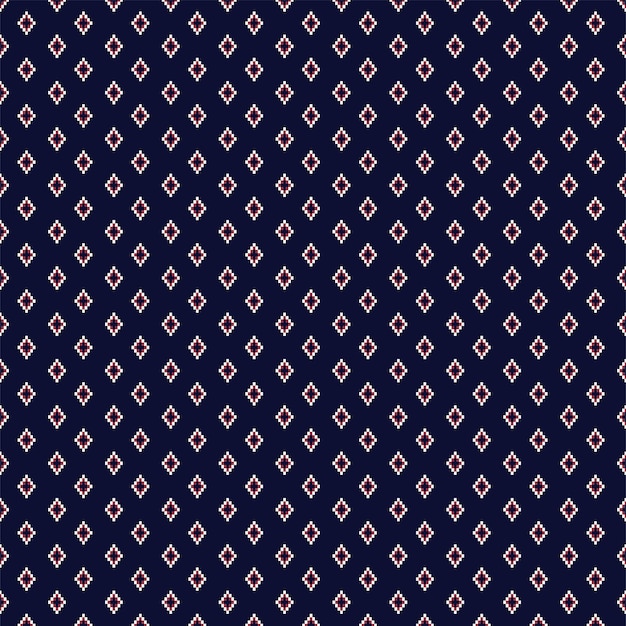 Bordado de textura étnica geométrica con fondo azul oscuro, papel tapiz, falda, alfombra, papel tapiz.