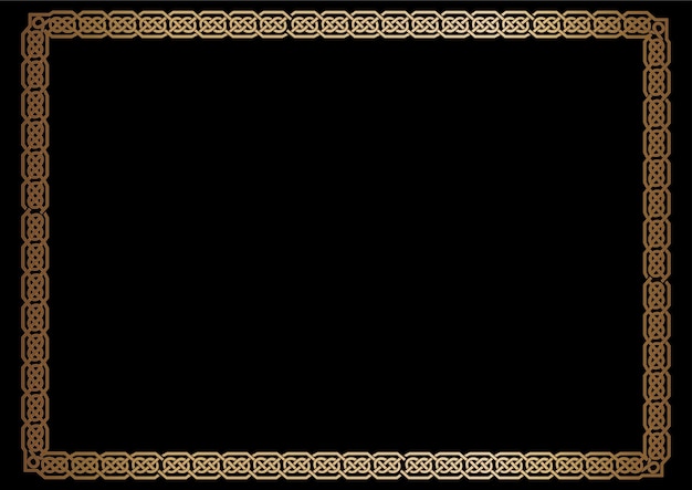 borde dorado negro