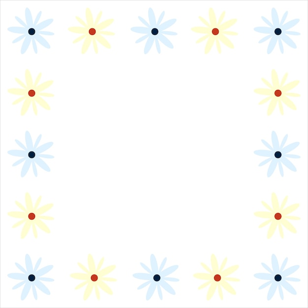 Borde de flores