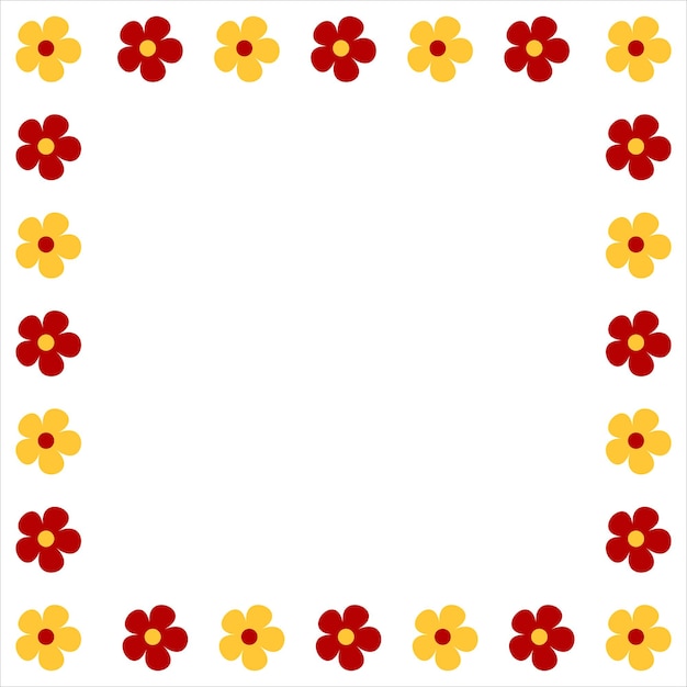 Borde de flores