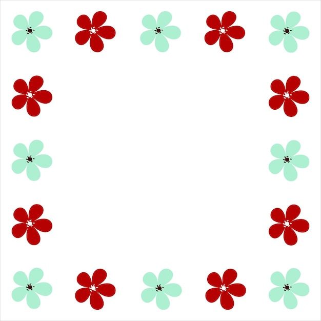 Borde de flores