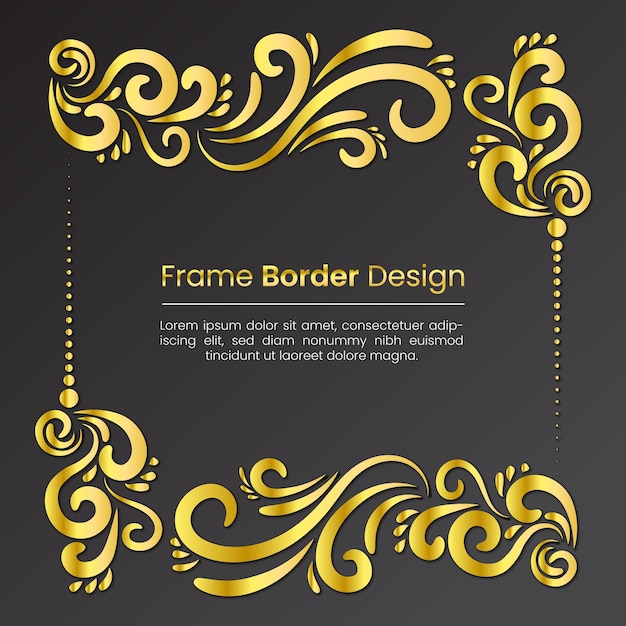 Borde de marco creativo vectorial